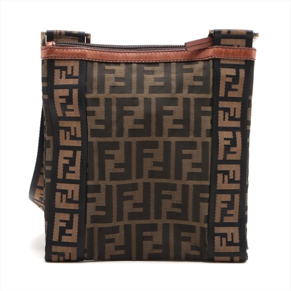 Fendi Messenger Zucca Crossbody Bag Bag - Picture 1 of 12